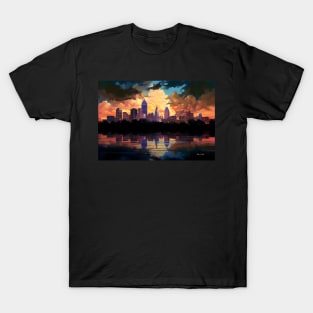 The Ville Louisville Skyline Anime Style T-Shirt